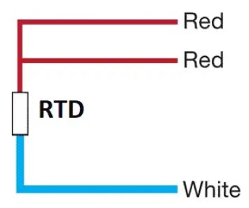 Configuraciones de cableado RTD: 2, 3 y 4 cables