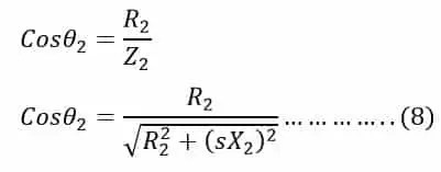 Ecuación de par del motor de inducción trifásico