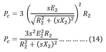 Ecuación de par del motor de inducción trifásico