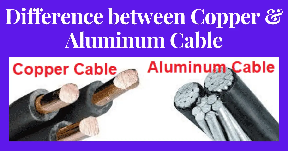 Diferencia entre cables de cobre y aluminio
