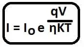 Ecuación de corriente de diodo
