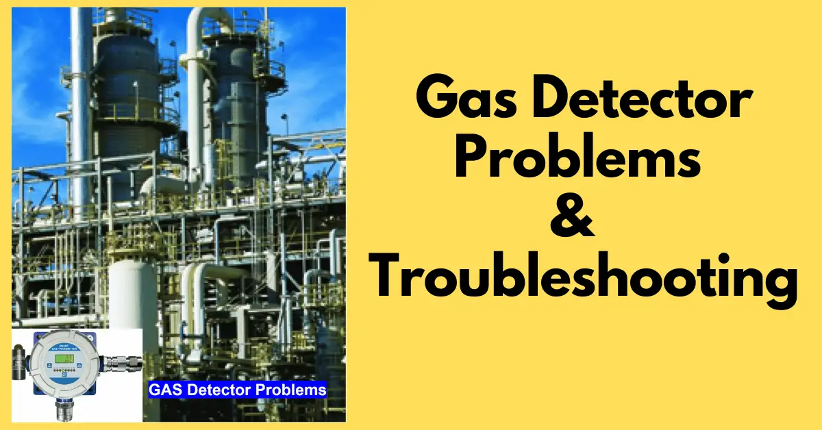 Problemas y solución de problemas del detector de gas