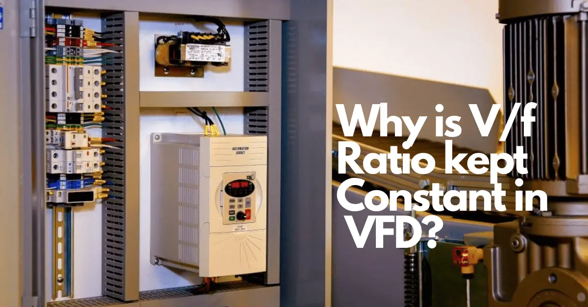 ¿Por qué la relación V/f se mantiene constante en VFD?