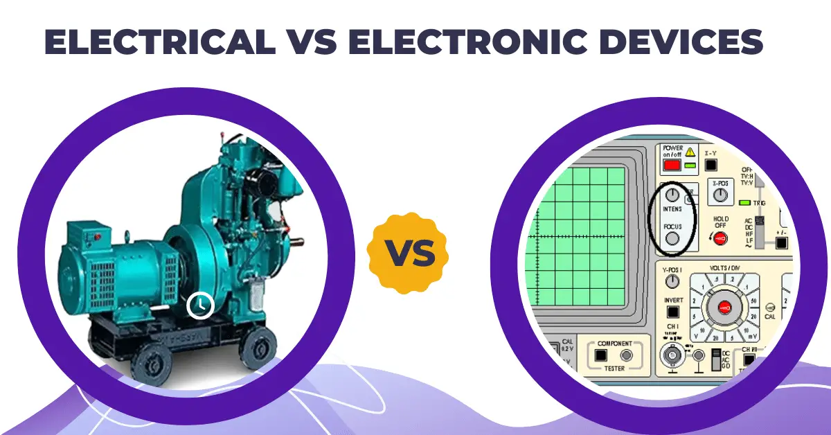 Diferencia entre dispositivos eléctricos y electrónicos