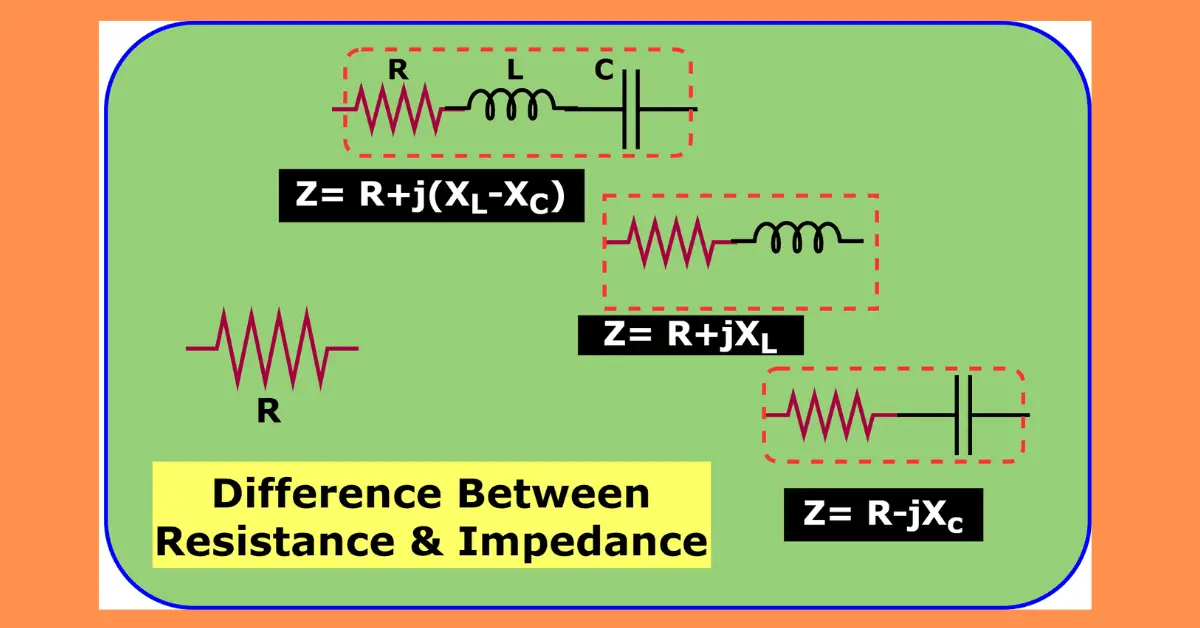Diferencia entre resistencia e impedancia