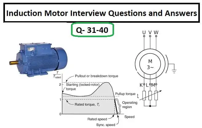 Preguntas y respuestas de la entrevista del motor de inducción-P.31-40