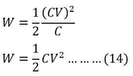 Energía almacenada en un condensador-Fórmula y ejemplos