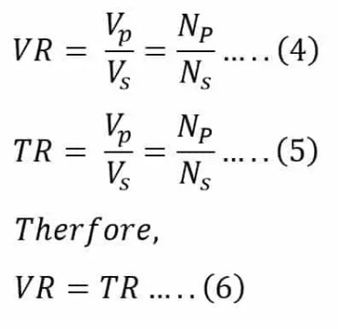 Calculadora de cálculo de la relación de voltaje del transformador