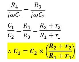 Puente de Desauty y puente de Desauty modificado: diagrama de circuito y fasor
