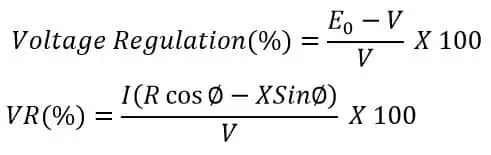 Regulación de voltaje de alternador o generador síncrono
