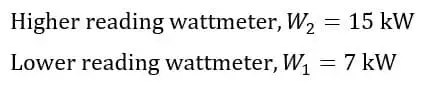 Método de medición de potencia de dos vatímetros: carga equilibrada