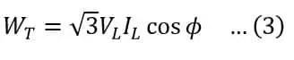 Método de medición de potencia de dos vatímetros: carga equilibrada