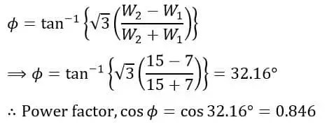 Método de medición de potencia de dos vatímetros: carga equilibrada