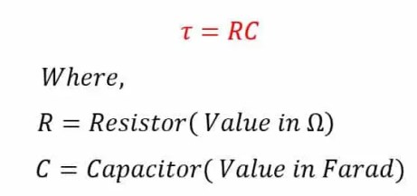 Calculadora de carga de capacitor y constante de tiempo
