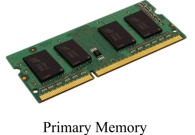 Diferencia entre memoria primaria y secundaria