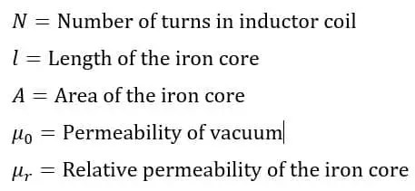 Inductor de núcleo de hierro: construcción, fórmula, trabajo y aplicaciones