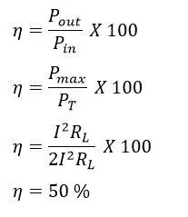 Teorema de transferencia de máxima potencia | Prueba, Fórmula