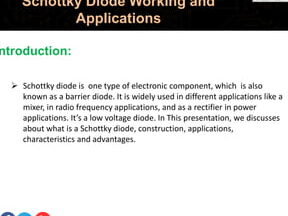 Funcionamiento y aplicaciones del diodo Schottky |