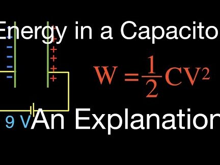 Energía almacenada en un condensador-Fórmula y ejemplos Condensadores (7 de 9) Energía almacenada en un condensador, una explicación
