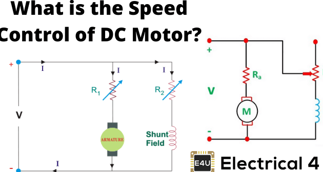 Motor de derivación de CC: construcción, control de velocidad y características Control de velocidad del motor de CC (derivación y serie) |