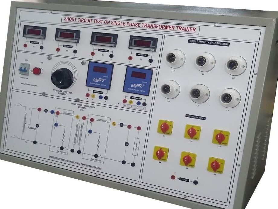 Prueba de circuito abierto y prueba de cortocircuito en transformador (SC/OC) PRUEBA DE OC Y SC DE CIRCUITO ABIERTO Y CORTOCIRCUITO EN MONOFÁSICO...