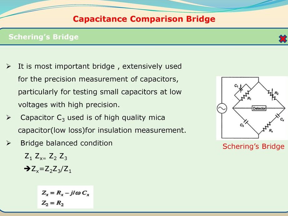 Resuelto] En un puente de Schering, el dial del capacitor variable es
