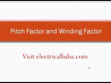 Factor de paso y factor de bobinado: definición, cálculo y formulario