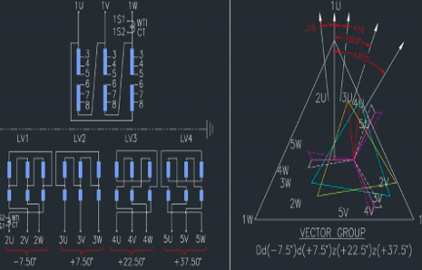 Probador trifásico del ratio de vueltas del grupo del vector del transformador del equipo de prueba del transformador