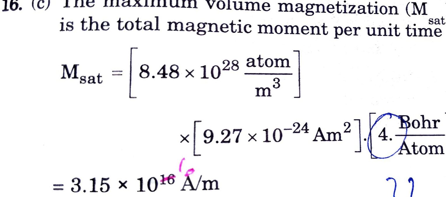 Hola a todos, calculé la magnetización de saturación del hierro BCC...