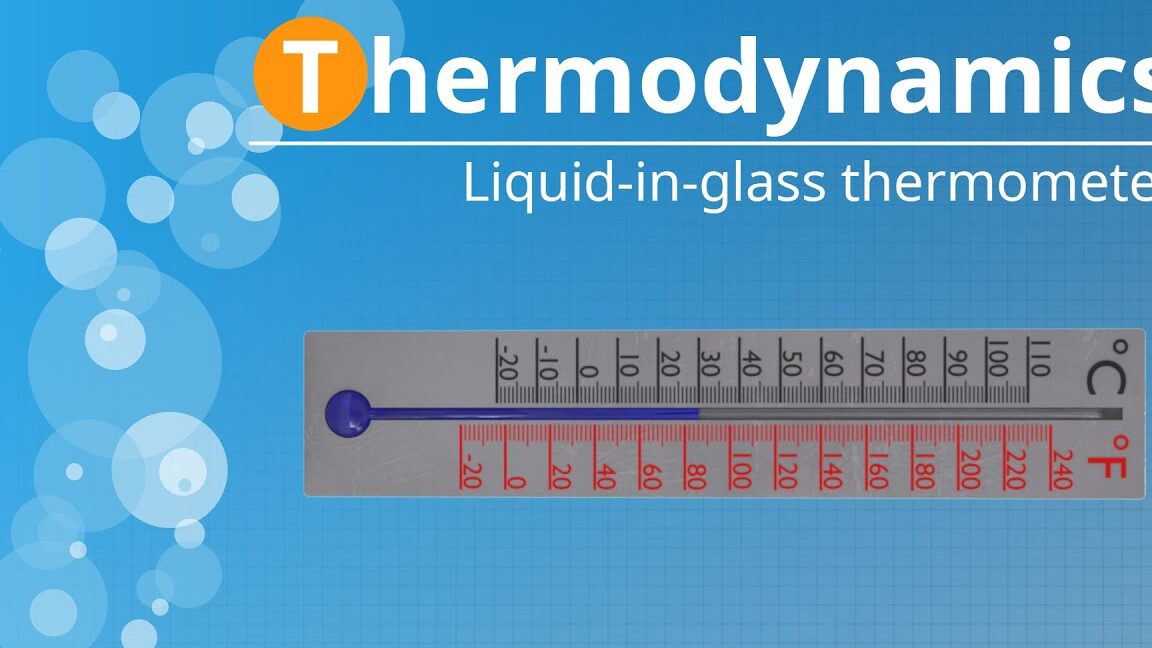 ¿Cómo funciona un termómetro de líquido en vidrio?
