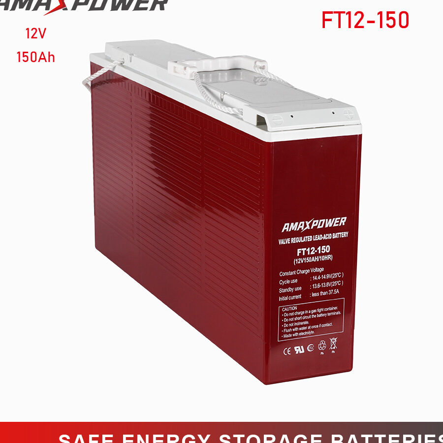 Ventajas de las baterías de ácido de plomo reguladas por válvula (VRLA) Batería delgada de ácido de plomo sellada con gel VRLA AGM/batería de acceso al terminal frontal de 12 V 150 ah/160 ah para banda ancha/telecomunicaciones/UPS/conmutación/comunicaciones/Vs: Northstar/Shoto